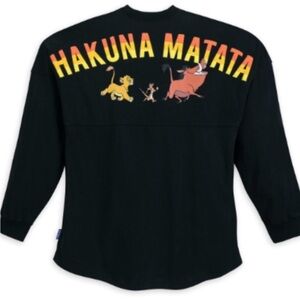 Disney The Lion King Hakuna Matata Spirit Jersey Black Size Small